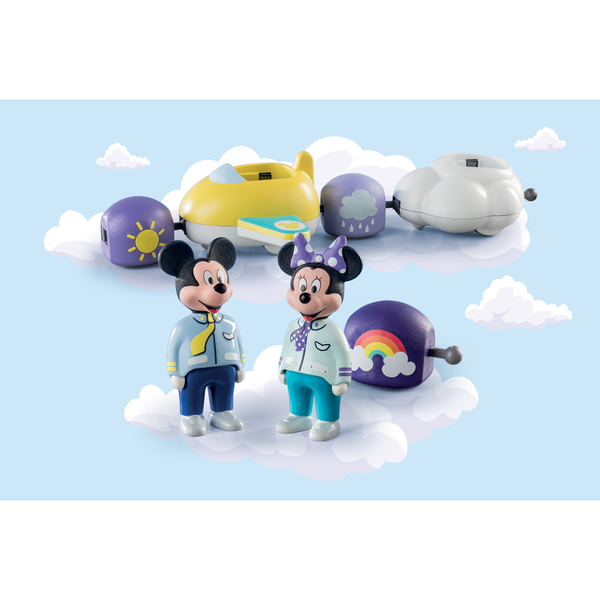 71320 - Playmobil 1.2.3 - Train des nuages de Mickey et Minnie
