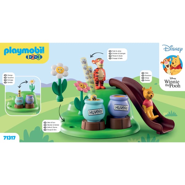 71317 - Playmobil 1.2.3 - Winnie l ourson et Tigrou jardin