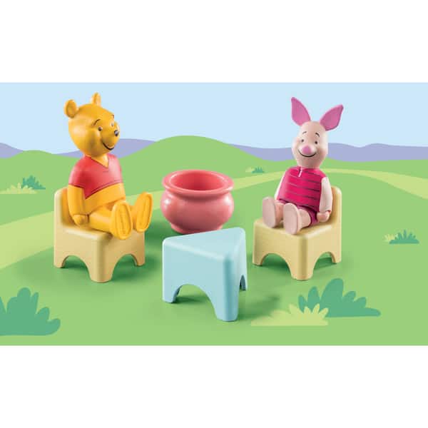 71316 - Playmobil 1.2.3 - Winnie l ourson et Porcinet avec cabane