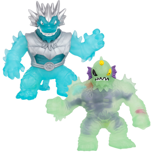 Pack 2 figurines Goo Jit Zu Blazagon VS Horriglow