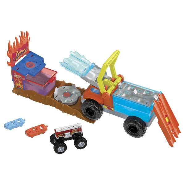 Monster Truck Hot Wheels - Arena Smashers Color Shifters 5-Alarm Rescue