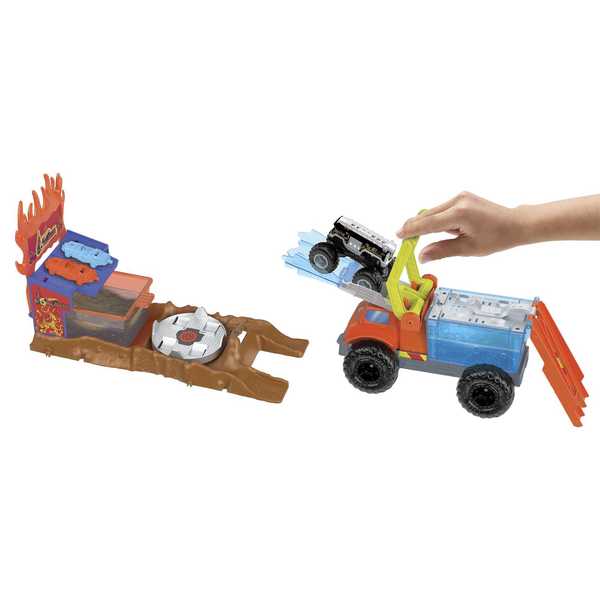 Monster Truck Hot Wheels - Arena Smashers Color Shifters 5-Alarm Rescue