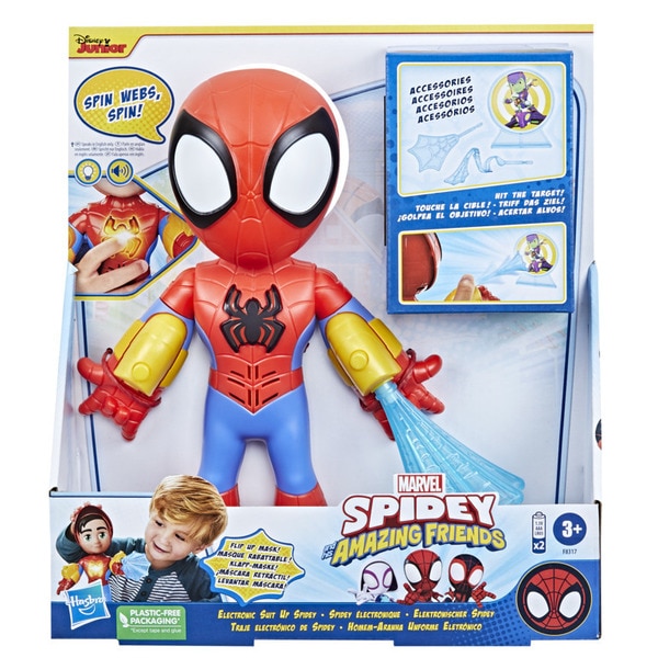 Marvel Spidey et Ses Amis Extraordinaires Web-Spinners, Figurine Spidey  avec Accessoire Toile : : Jeux et Jouets