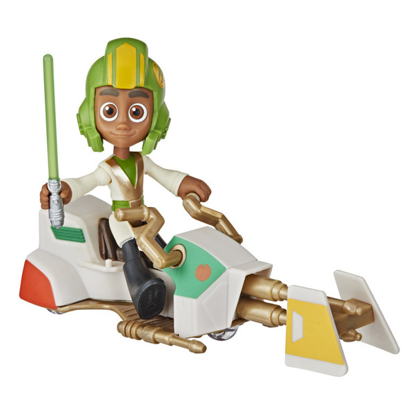 Figurine Kai Brightstar 10 cm avec Speeder Bike - Star Wars Young Jedi 