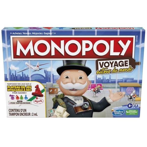 Pack 3 jeux Qui est-ce ? Monopoly Voyage et Hippos Gloutons