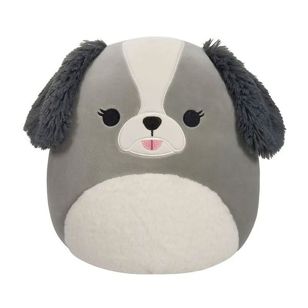 Peluche Squishmallows Malu Le Shih-Tzu Gris  - 30 cm