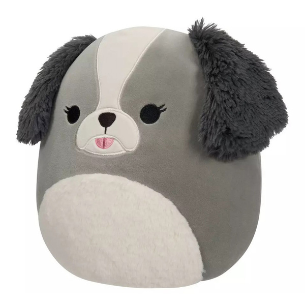 Peluche Squishmallows Malu Le Shih-Tzu Gris  - 30 cm