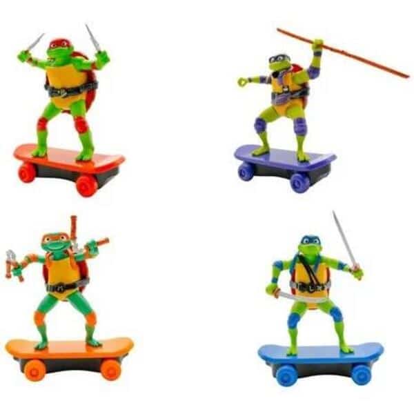 Figurine Tortues Ninja avec skateboard