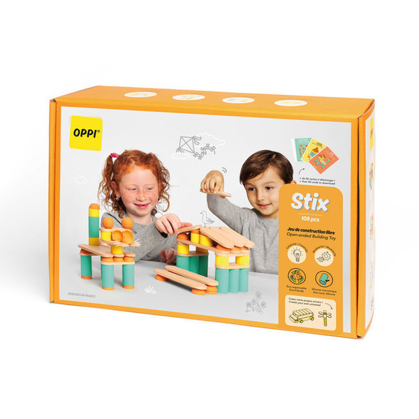 Jeu de construction libre Stix 108 pièces