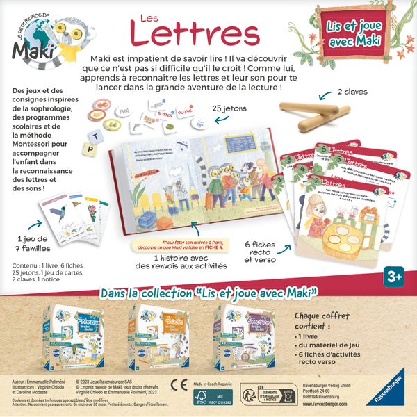 Lis et joue avec Maki - Les lettres