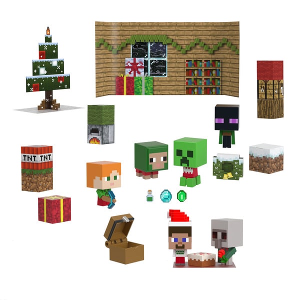 Calendrier de l'Avent Minecraft - 2023 Mattel : King Jouet, Calendriers de  l'Avent Mattel - Fêtes, déco & mode enfants