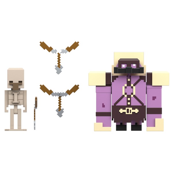 Coffret de 2 figurines Minecraft Legends 8cm