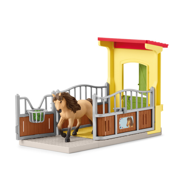 Box pour chevaux avec figurine poney Icelandais