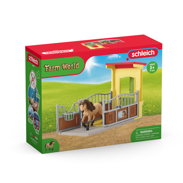 Box pour chevaux avec figurine poney Icelandais