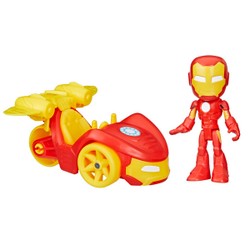 Figurine Iron Racer et véhicule - Spidey