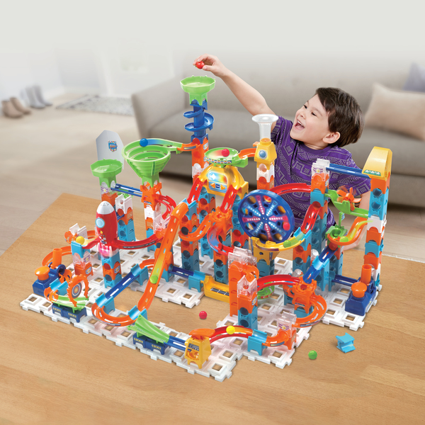 Marble Rush - Circuit à billes - Rocket Set Electronic M100E VTech | King Jouet France - Constructions magnétiques, billes