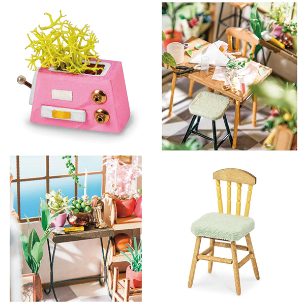 Maquette diorama Le magasin de fleurs d’Émilie (258 pièces)