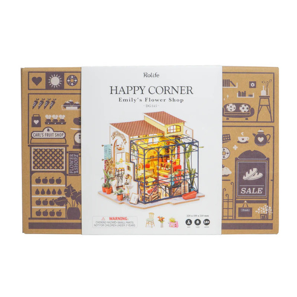 Maquette diorama Le magasin de fleurs d’Émilie (258 pièces)