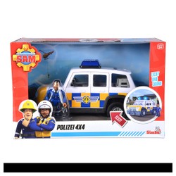 4X4 de police et figurine - Sam le pompier