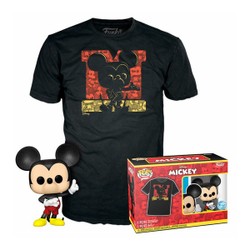 Coffret figurine Mickey et T-Shirt taille M - Funko Pop - N°1187