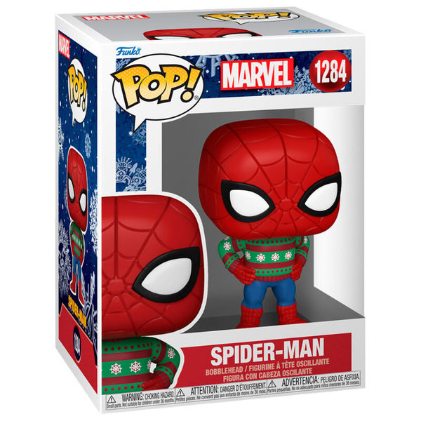 Figurine Spider-Man Noël - Funko Pop - N°1284