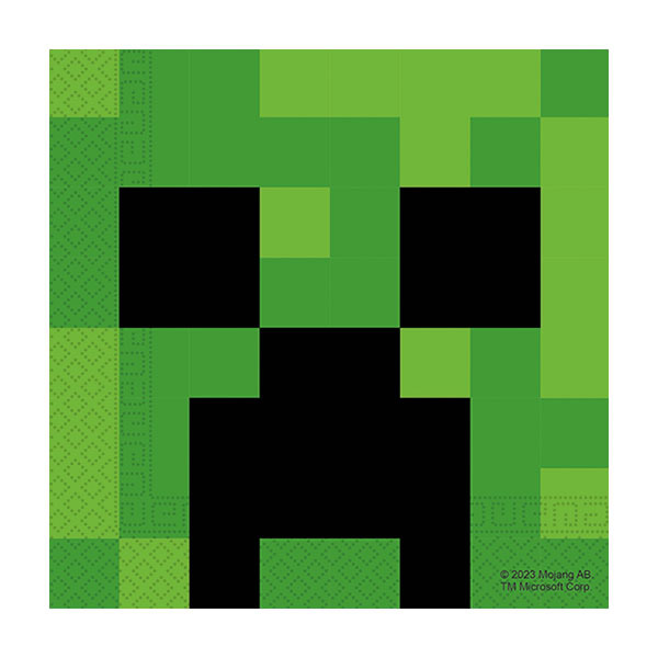 20 serviettes Minecraft