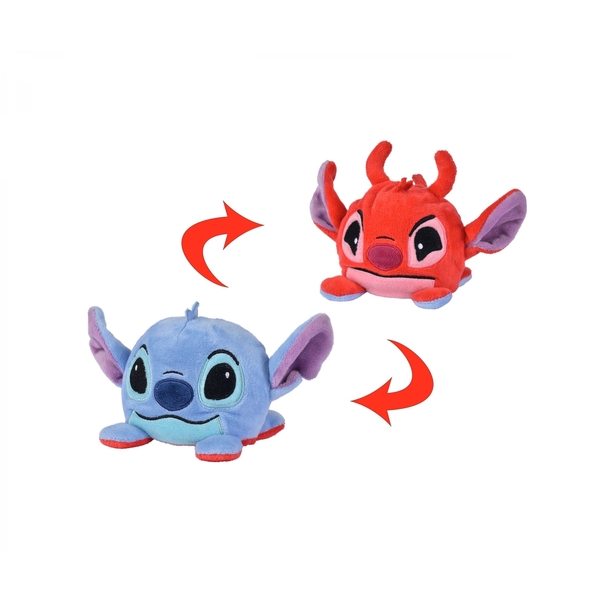 Peluche réversible Lilo et Stitch 8 cm
