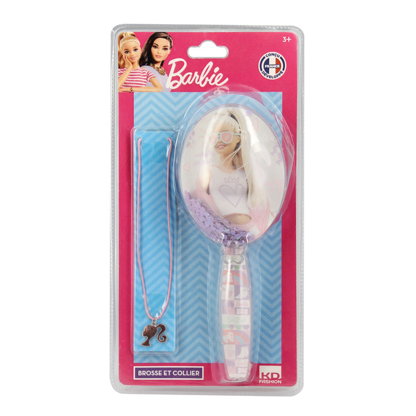 Brosse et collier Barbie