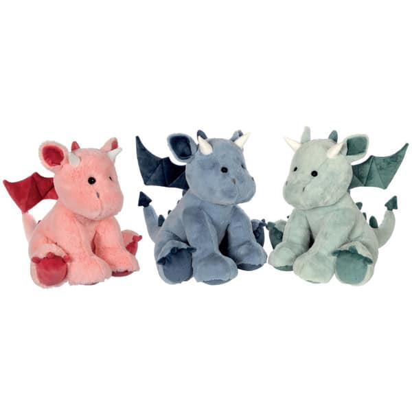 Peluche dragon Trendy rose poudré 50cm