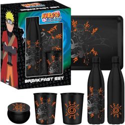 Coffret Naruto bouteille isotherme et 3 accessoires