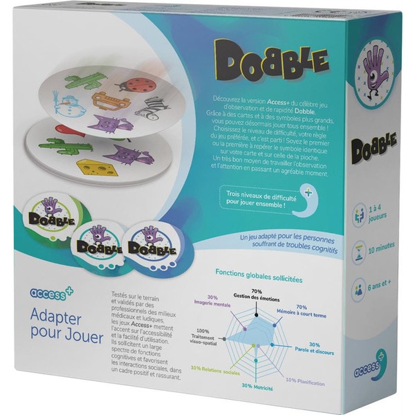 Dobble Access+ Asmodée : King Jouet, Jeux de réflexion Asmodée - Jeux de  société