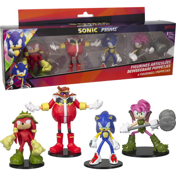 Coffret 4 figurines articulées Sonic de 7,5cm