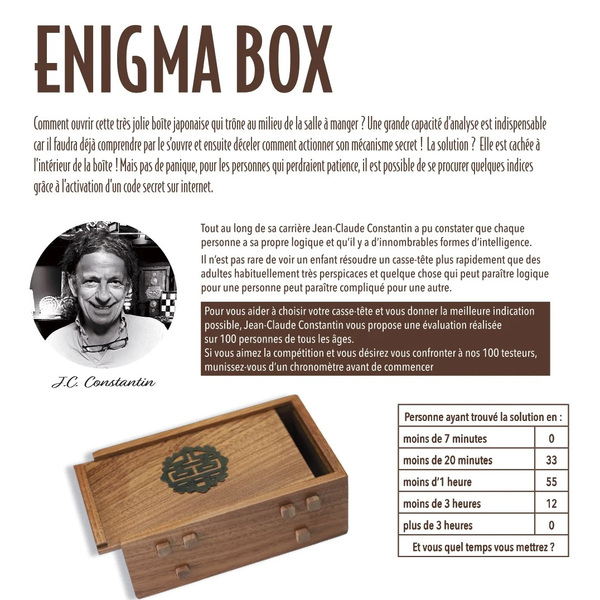 Casse-tête Enigma box