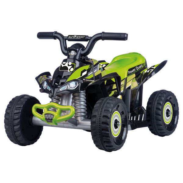 Quad électrique noir et vert 7,4 V