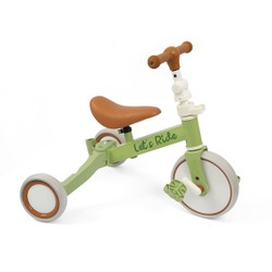 Tricycle vintage vert évolutif 3 en 1