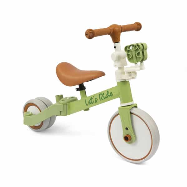 Tricycle vintage vert évolutif 3 en 1