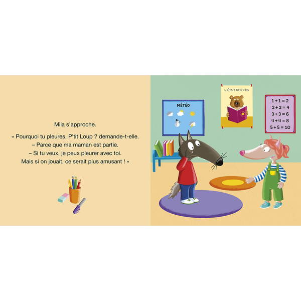 P tit loup ne veut pas aller à l école