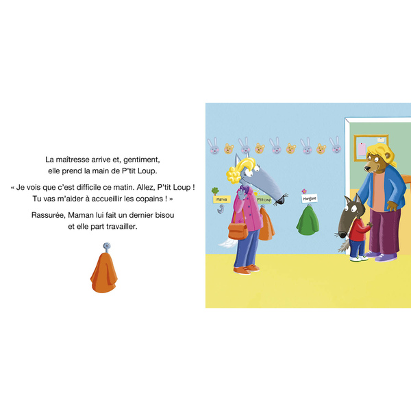 P tit loup ne veut pas aller à l école