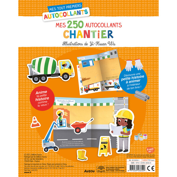 Mes tout premiers autocollants - 250 autocollants - Chantier