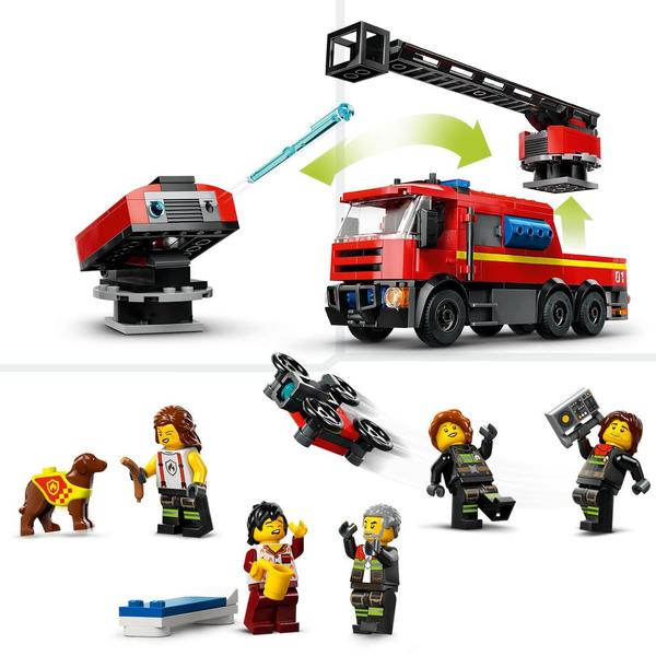 60414 - LEGO® City - La Caserne et le Camion de Pompiers