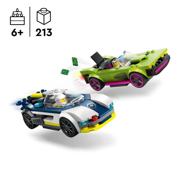 60415 - LEGO® City - La Course-Poursuite entre la Voiture de Police et la Super Voiture