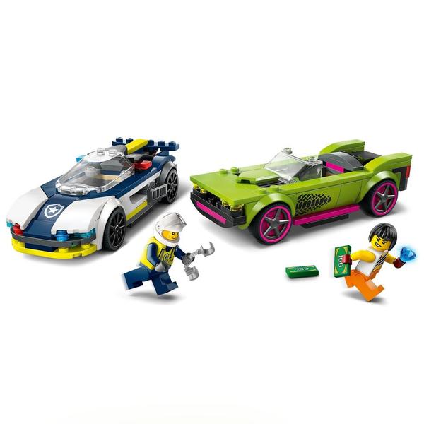 60415 - LEGO® City - La Course-Poursuite entre la Voiture de Police et la Super Voiture