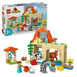 Lego duplo 10952 - la grange le tracteur et les animaux de la ferme, jeux  de constructions & maquettes