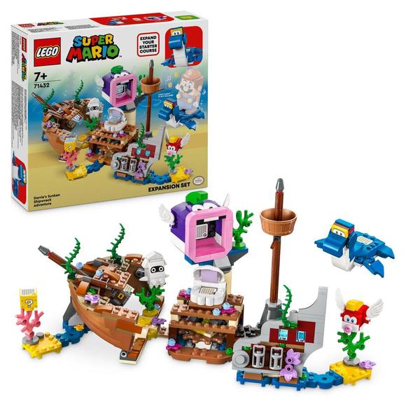 71432 - LEGO® Super Mario - Ensemble d Extension Aventure dans l Épave Engloutie avec Dorrie