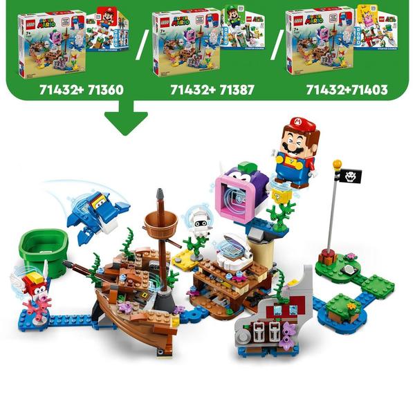 71432 - LEGO® Super Mario - Ensemble d Extension Aventure dans l Épave Engloutie avec Dorrie