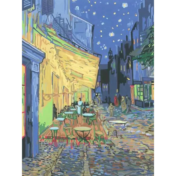 CreArt Peinture par numéros - Van Gogh - La terrasse du café le soir