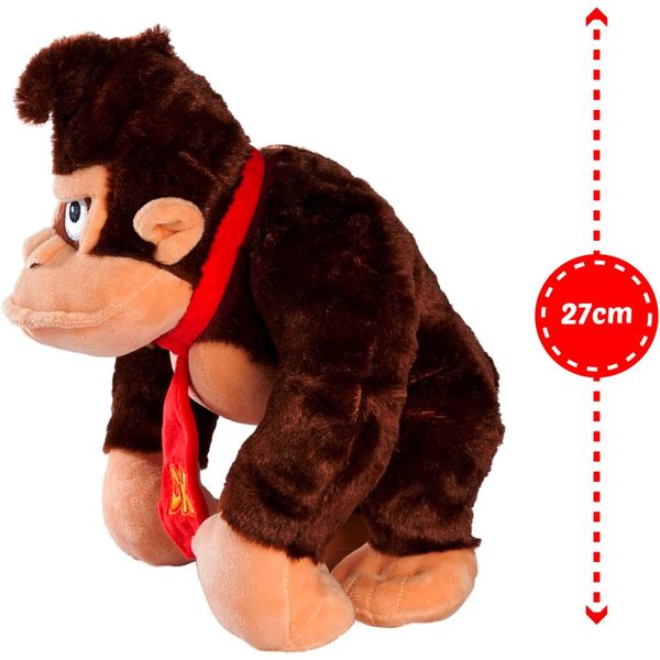 Peluche Donkey Kong 27cm Nicotoy King Jouet Suisse Peluches super heros et personnages Nicotoy