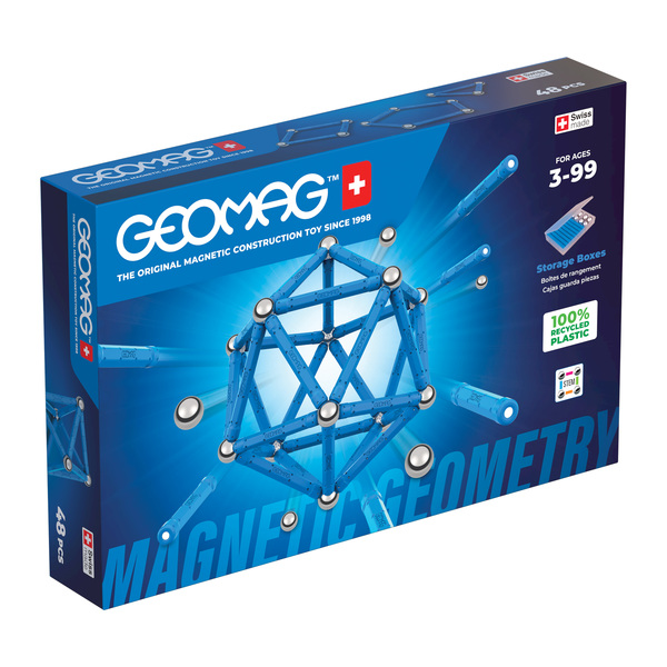 Kit Geomag classique bleu - 48 pièces