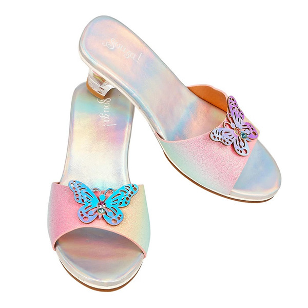 Mules à talon Ophélie arc-en-ciel papillon 30/31