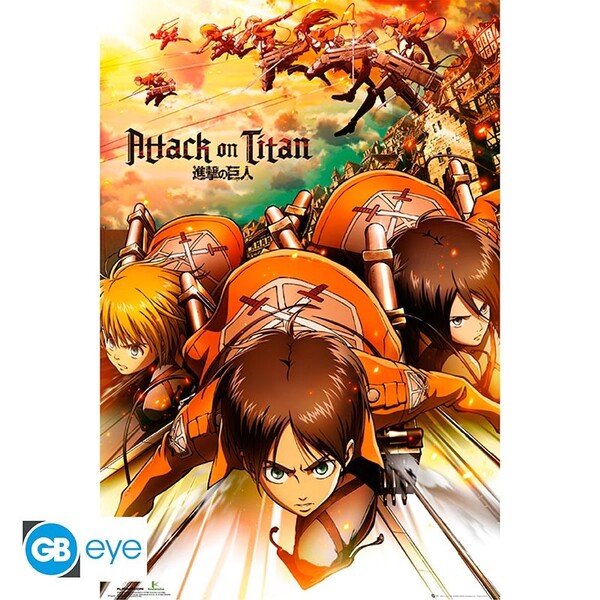 Poster Maxi 91,5x61 - Attaques des Titans 